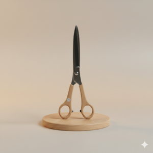 käärid beežil taustal