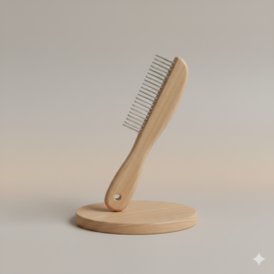 koerte groomimise kamm beežil tagapõhjal